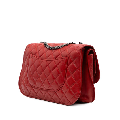 Chanel Large Quilted Lambskin Natural Cc Flap