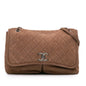 Chanel Large Quilted Nubuck Natural Beauty Split Pocket Flap