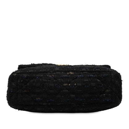 Chanel Gabrielle Tweed Black Shoulder Bag