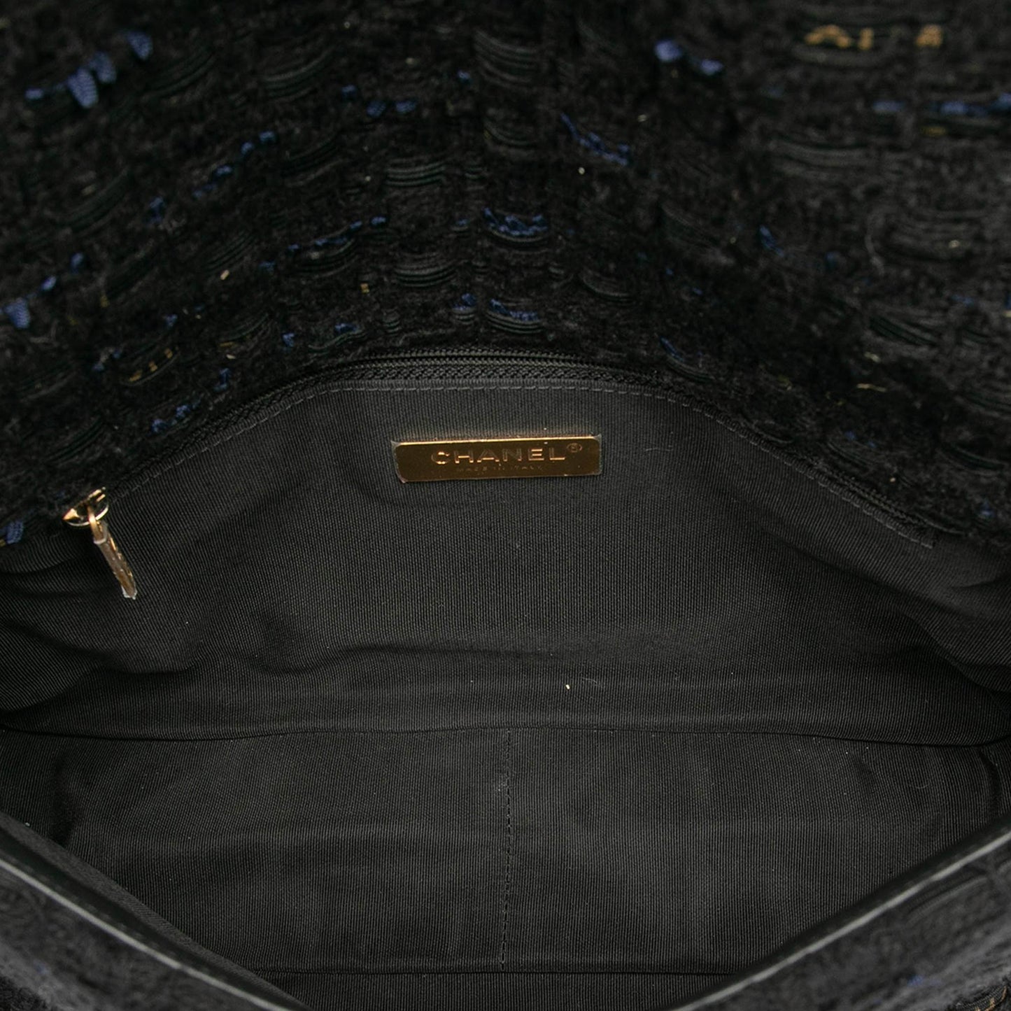 Chanel Gabrielle Tweed Black Shoulder Bag