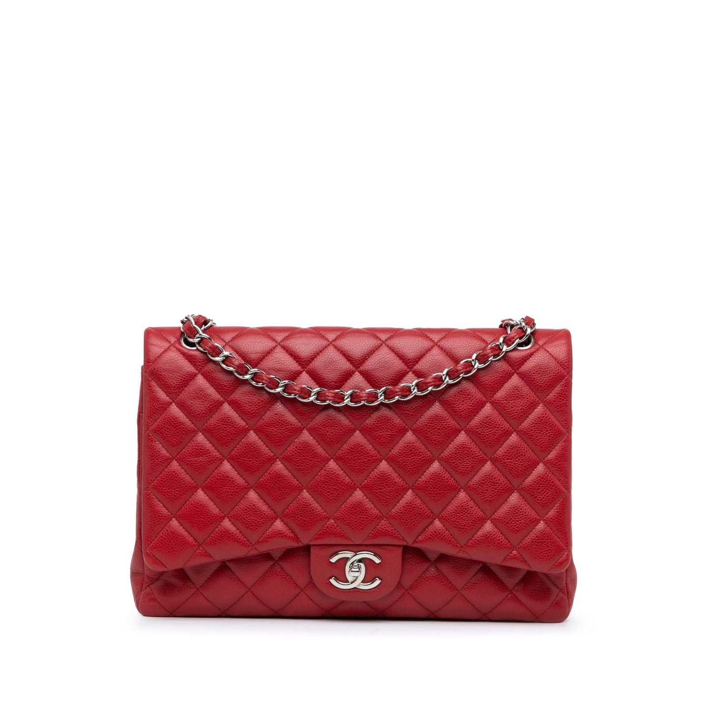 Chanel Gabrielle Caviar Red Shoulder Bag Style 5