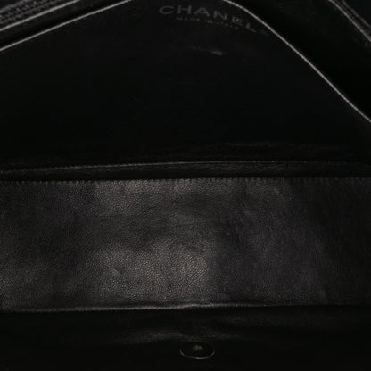 Chanel Maxi Classic Chevron Patent Single Flap