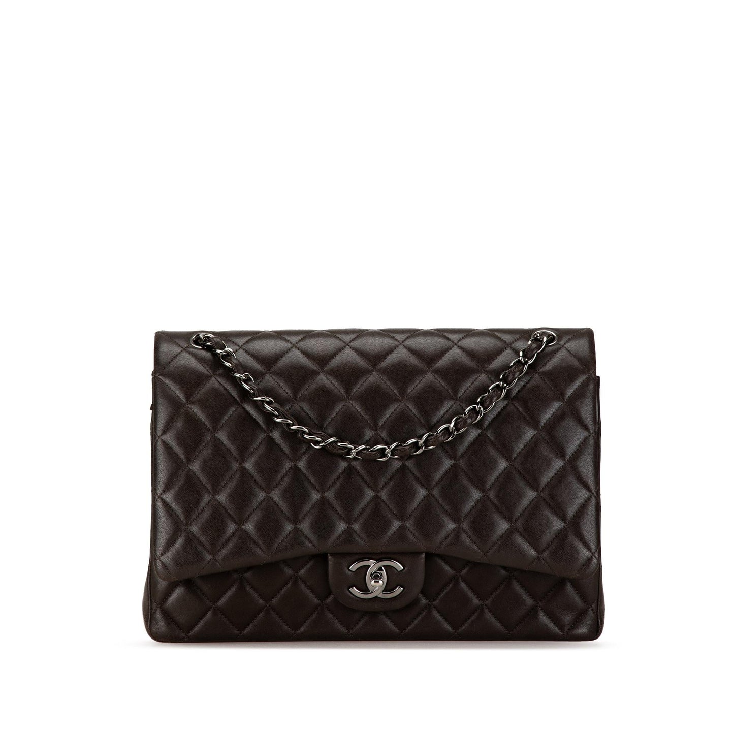 Chanel Gabrielle Lambskin Black Shoulder Bag Style 68