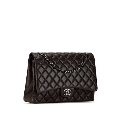 Chanel Gabrielle Lambskin Black Shoulder Bag Style 68