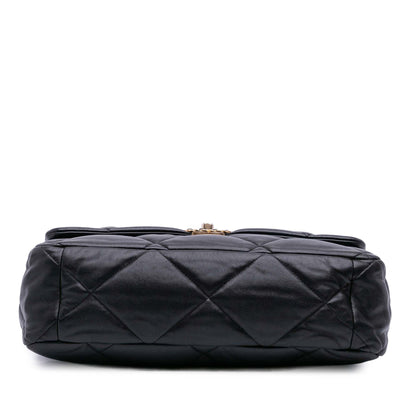 Chanel Gabrielle Lambskin Black Shoulder Bag Style 59