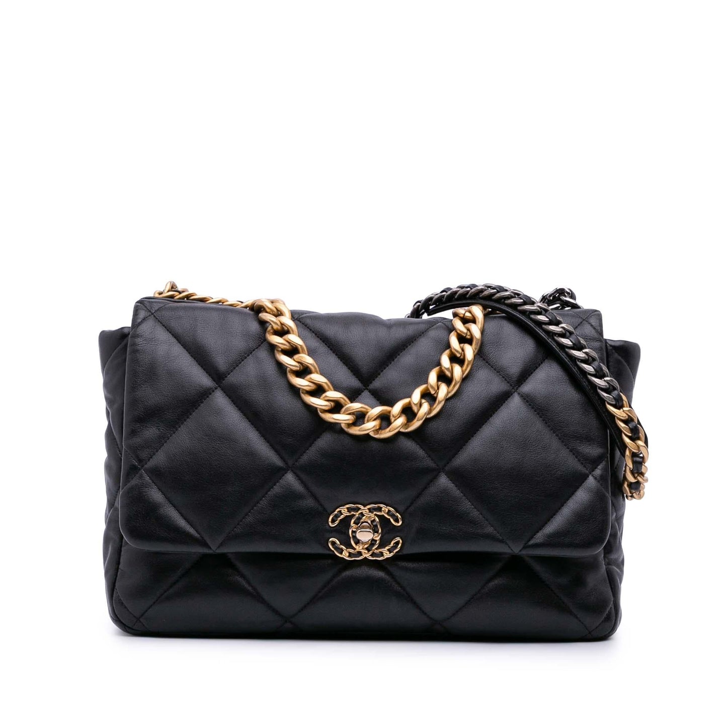 Chanel Gabrielle Lambskin Black Shoulder Bag Style 59
