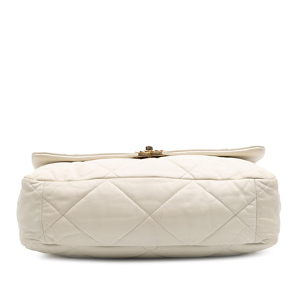 Chanel Gabrielle Lambskin White Shoulder Bag