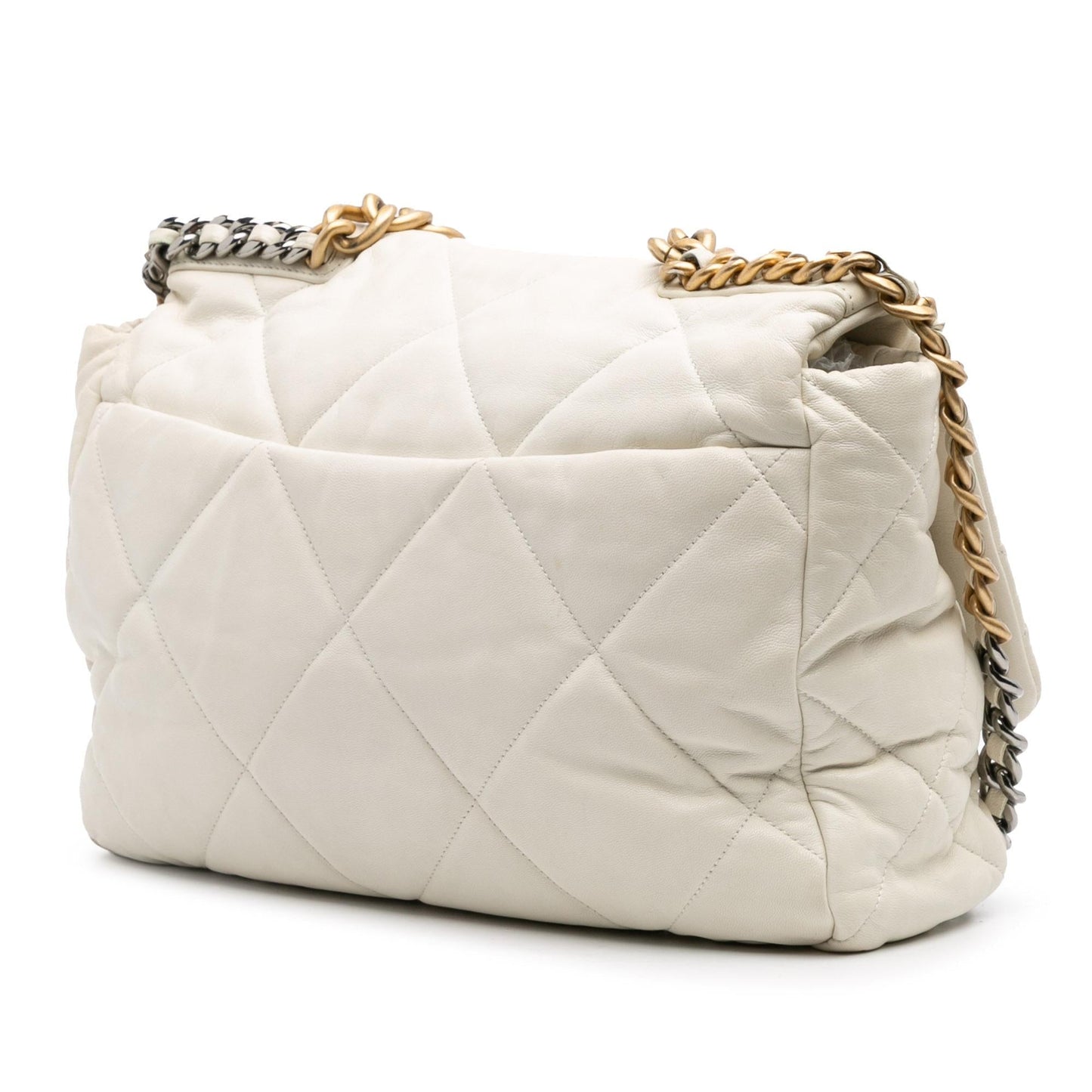 Chanel Gabrielle Lambskin White Shoulder Bag