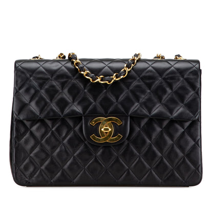 Chanel Gabrielle Lambskin Black Shoulder Bag Style 34