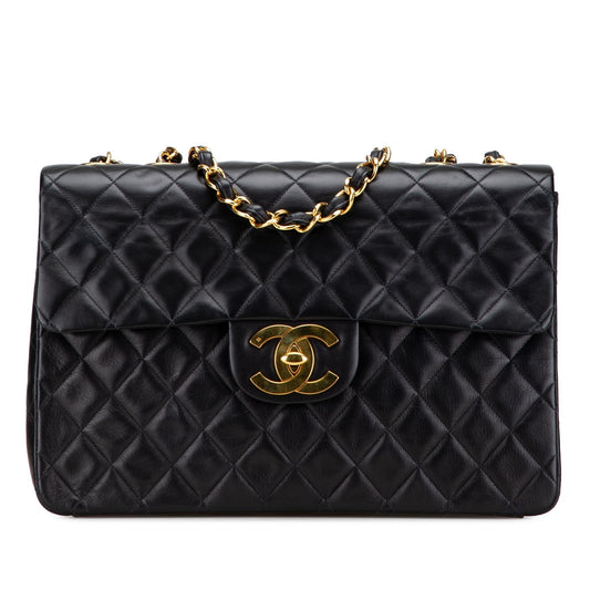 Chanel Gabrielle Lambskin Black Shoulder Bag Style 34