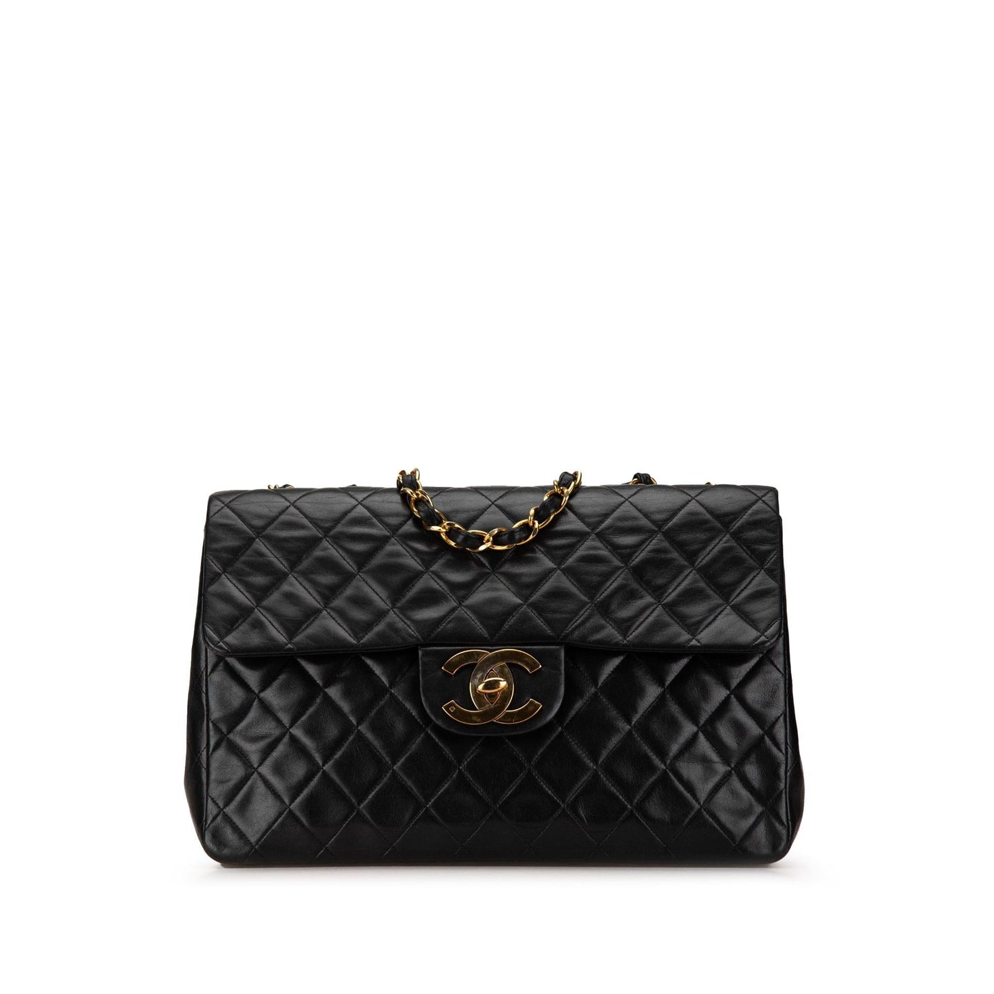 Chanel Gabrielle Lambskin Black Shoulder Bag Style 15