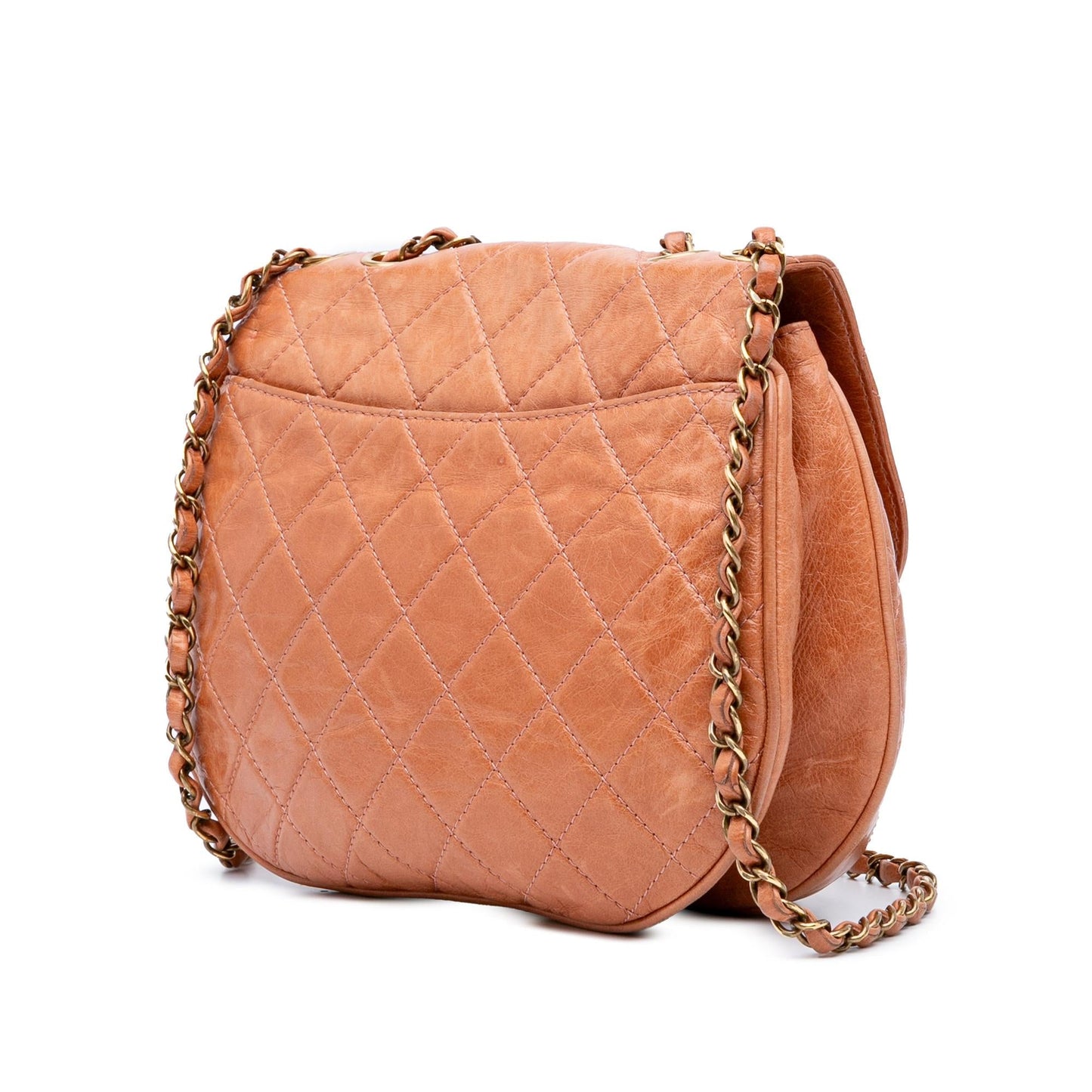 Chanel Medium Aged Calfskin Bubble Cc Flap