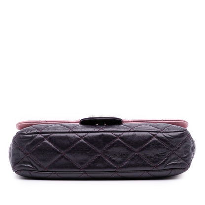 Chanel Medium Bicolor Lambskin And Calfskin Cc Chain Flap