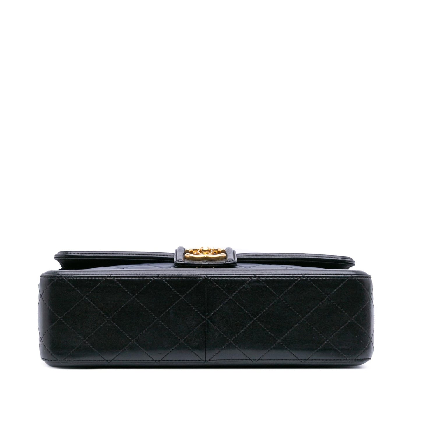Chanel Medium Bicolor Quilted Lambskin Elegant Cc Flap