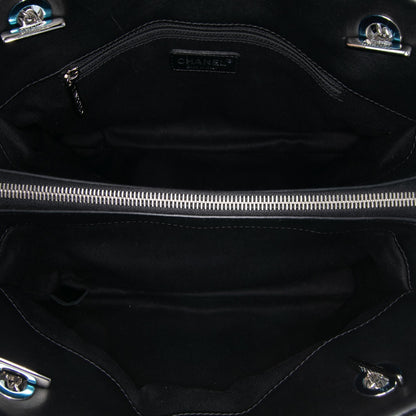 Chanel Medium Cc Patent Soft Shopper Tote
