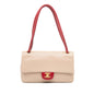 Chanel Medium Cc Perforated Calfskin Single Flap
