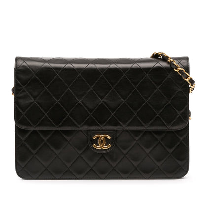 Chanel Gabrielle Lambskin Black Shoulder Bag Style 12