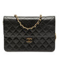 Chanel Medium Cc Quilted Lambskin Single Flap