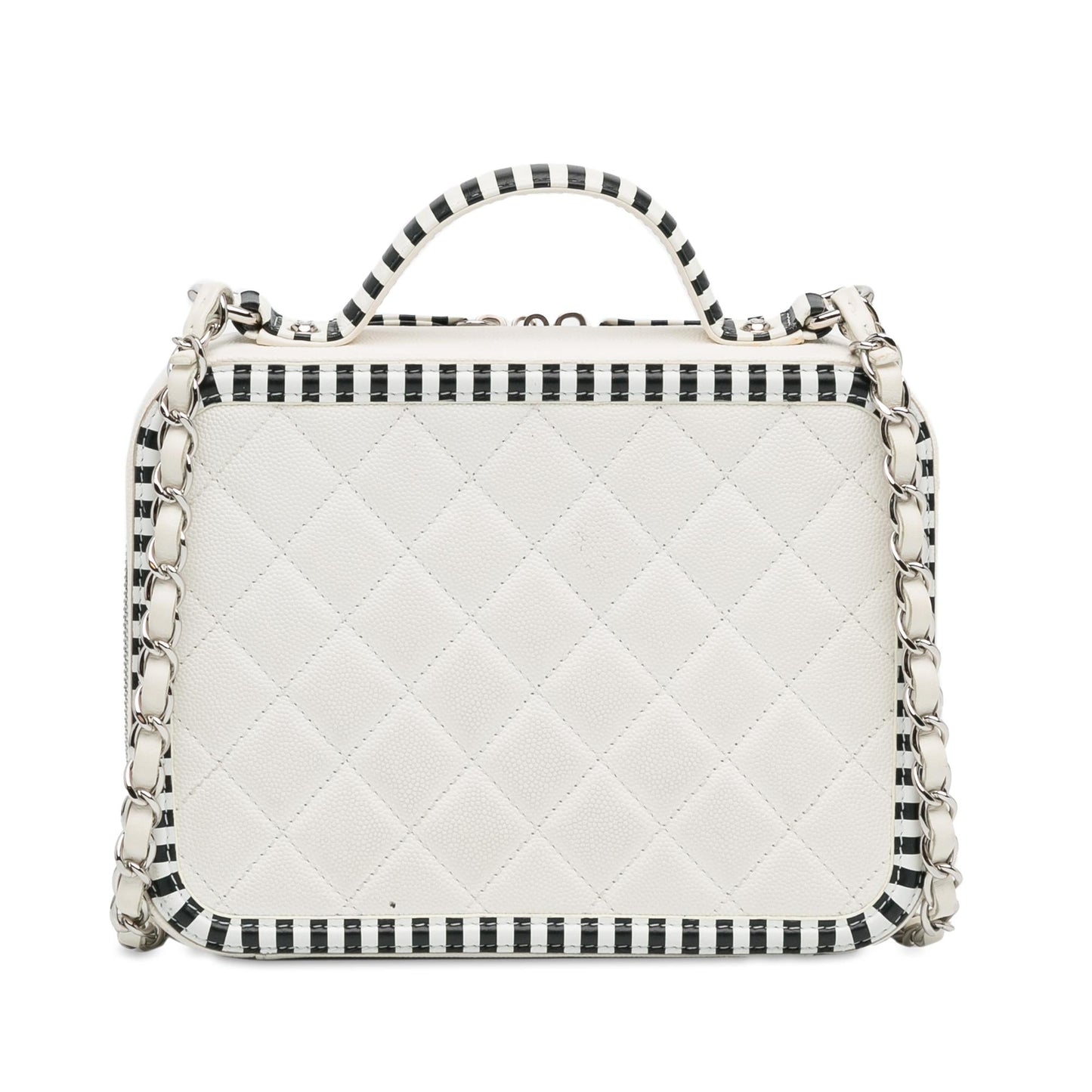 Chanel Medium Caviar Cc Filigree Vanity Case