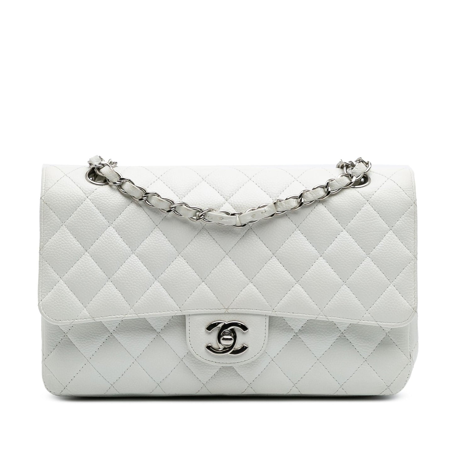 Chanel Gabrielle Caviar White Shoulder Bag Style 2