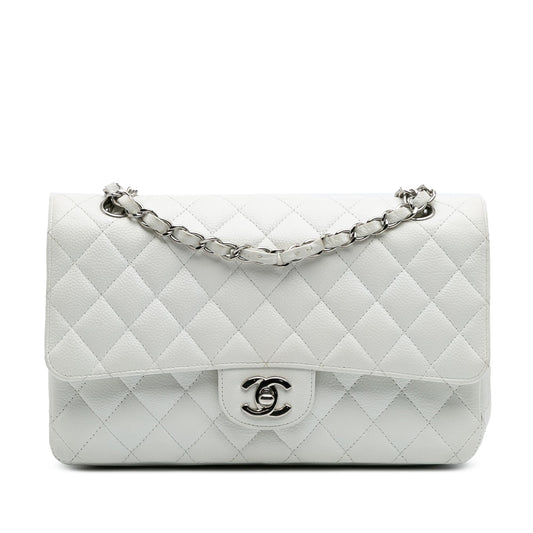 Chanel Gabrielle Caviar White Shoulder Bag Style 2