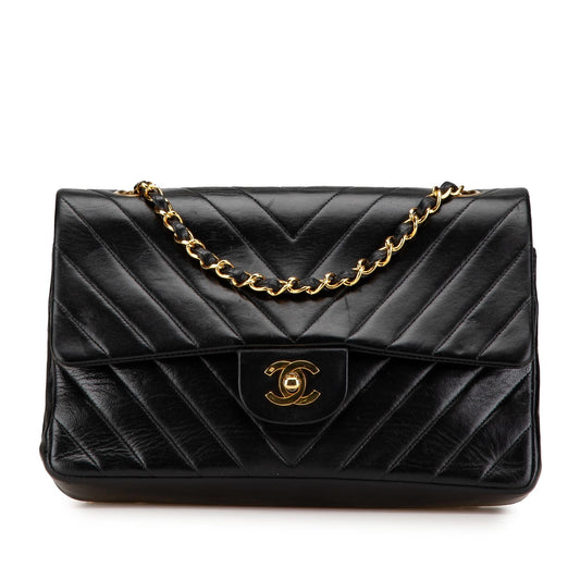 Chanel Gabrielle Lambskin Black Shoulder Bag Style 65