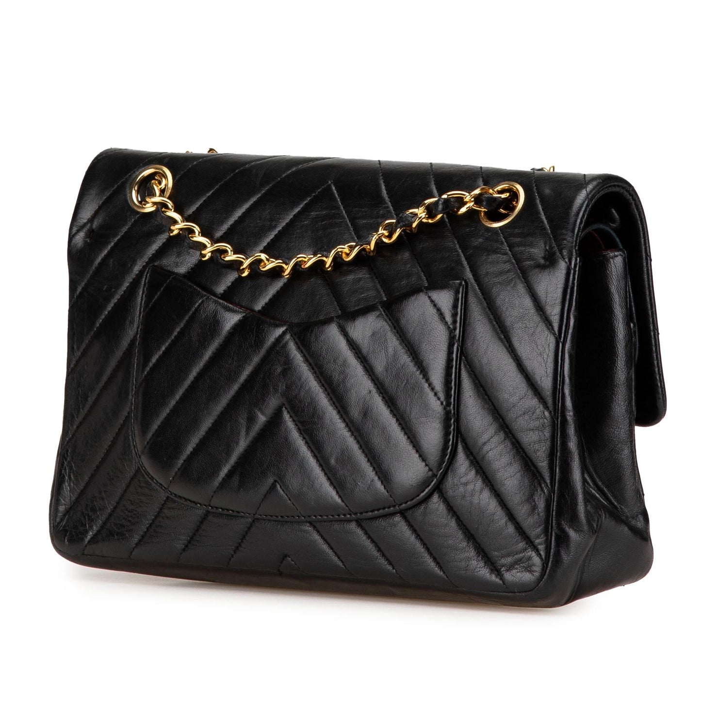 Chanel Gabrielle Lambskin Black Shoulder Bag Style 65
