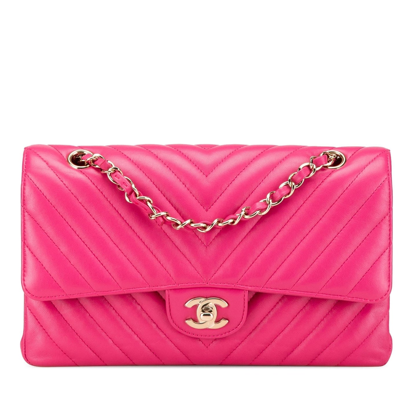Chanel Gabrielle Lambskin Pink Shoulder Bag Style 15