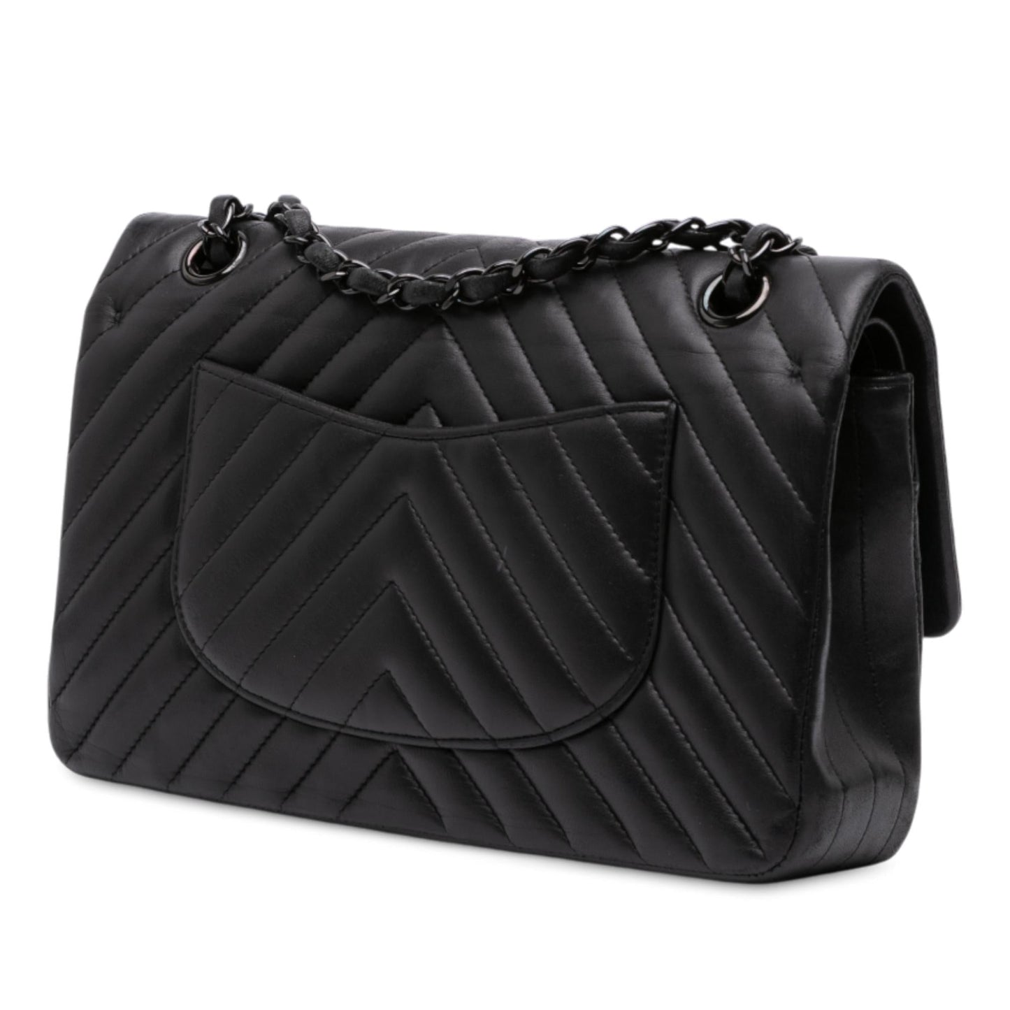 Chanel Medium Classic Chevron Lambskin Double Flap