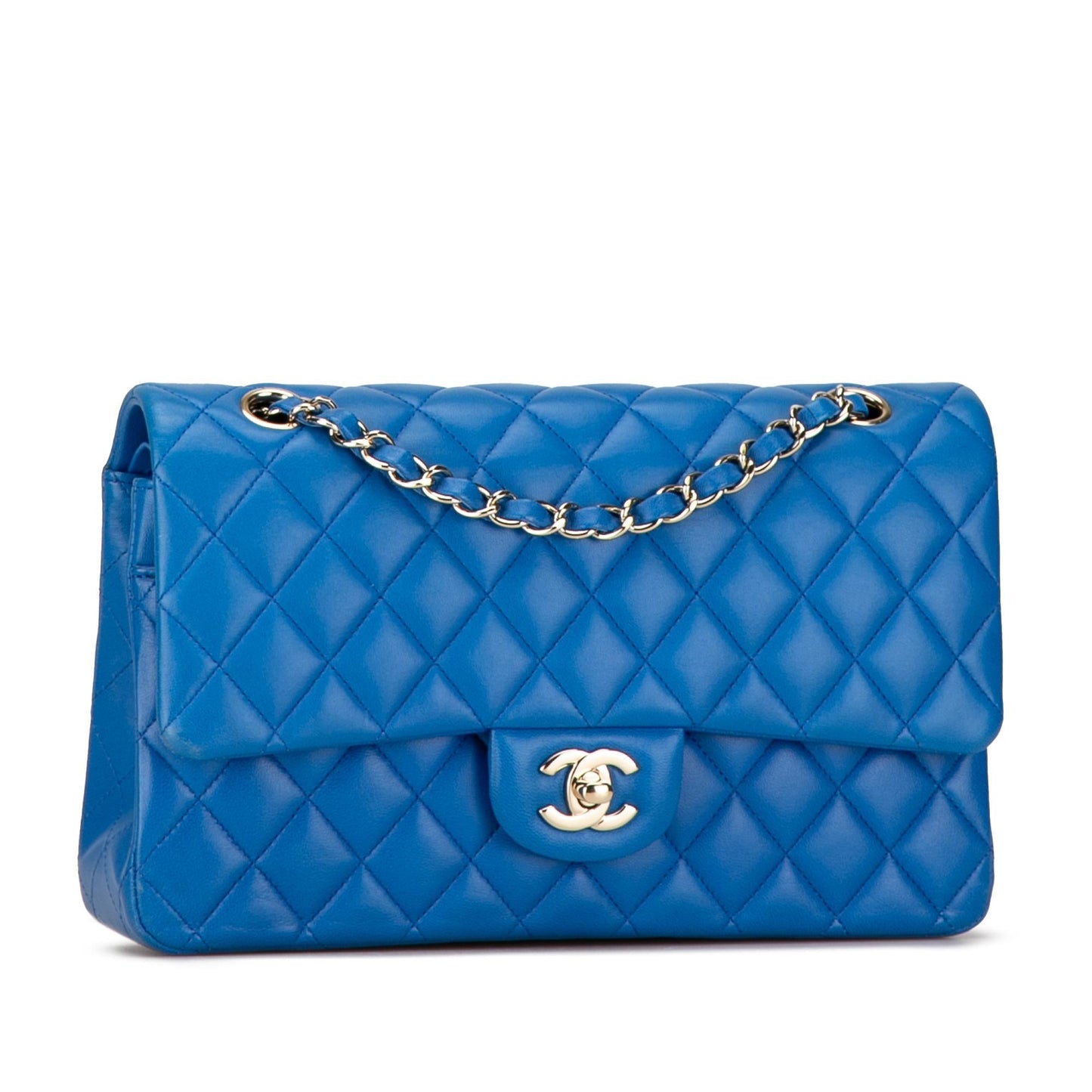 Chanel Gabrielle Lambskin Blue Shoulder Bag Style 12