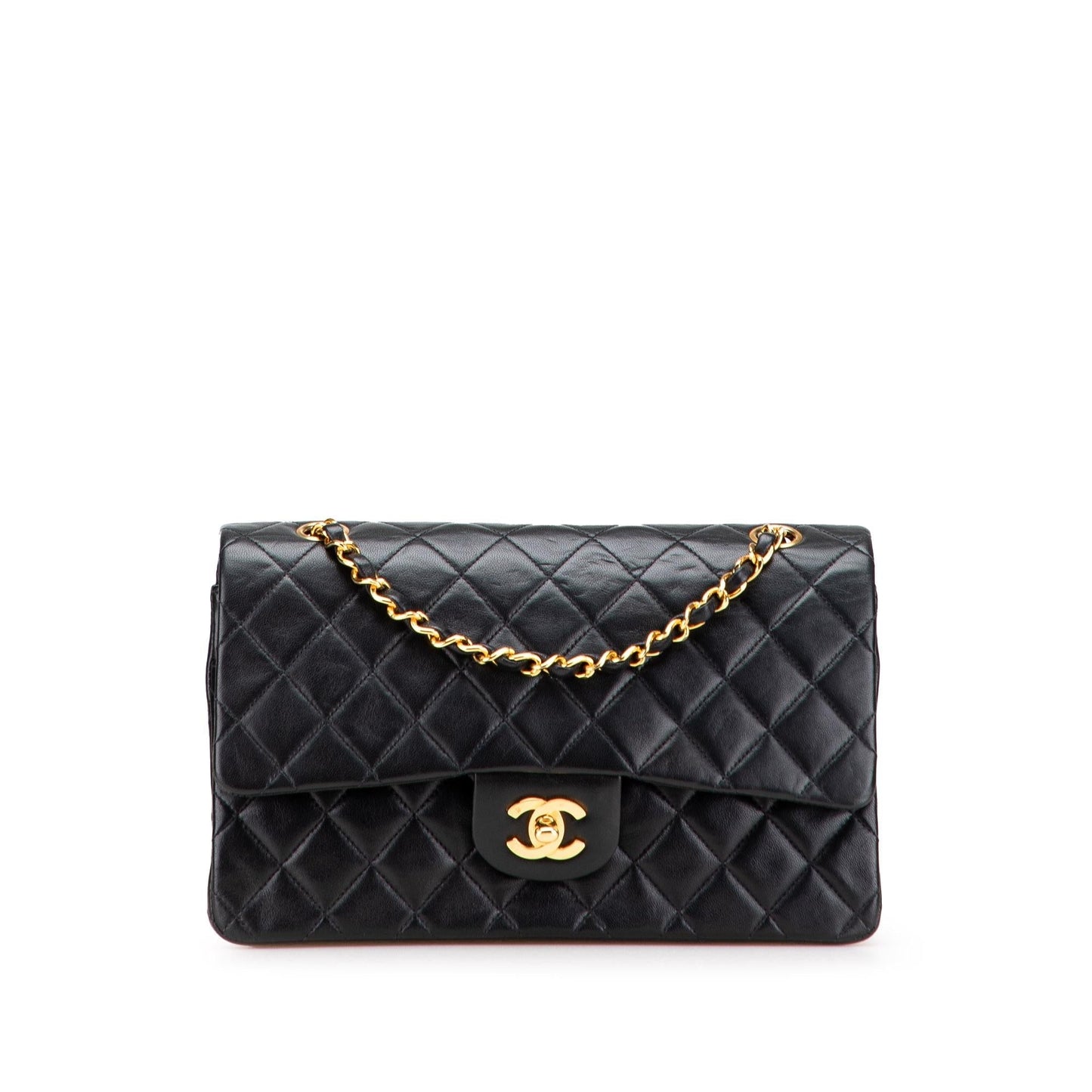 Chanel Gabrielle Lambskin Black Shoulder Bag Style 56