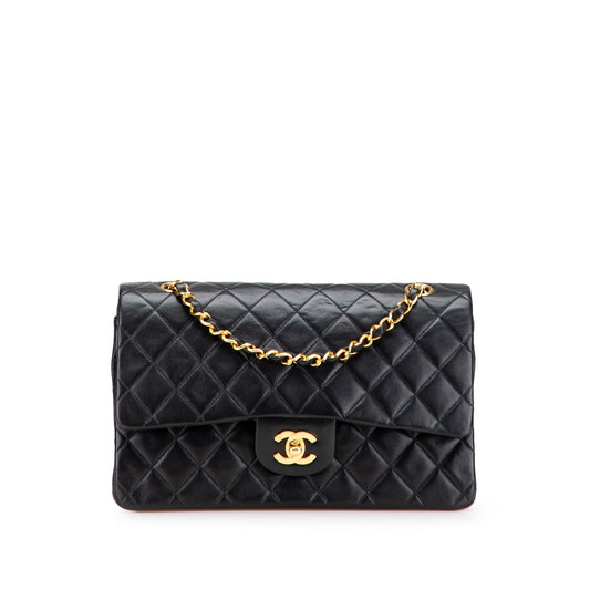 Chanel Gabrielle Lambskin Black Shoulder Bag Style 56