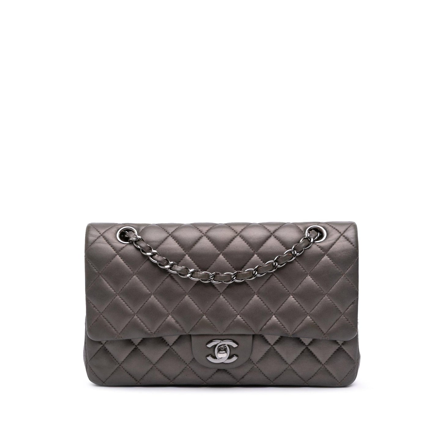 Chanel Gabrielle Lambskin Grey Shoulder Bag Style 3