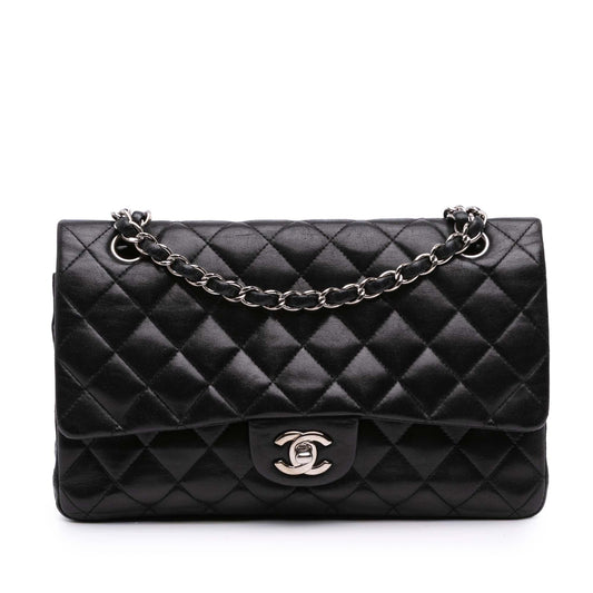 Chanel Gabrielle Lambskin Black Shoulder Bag Style 39