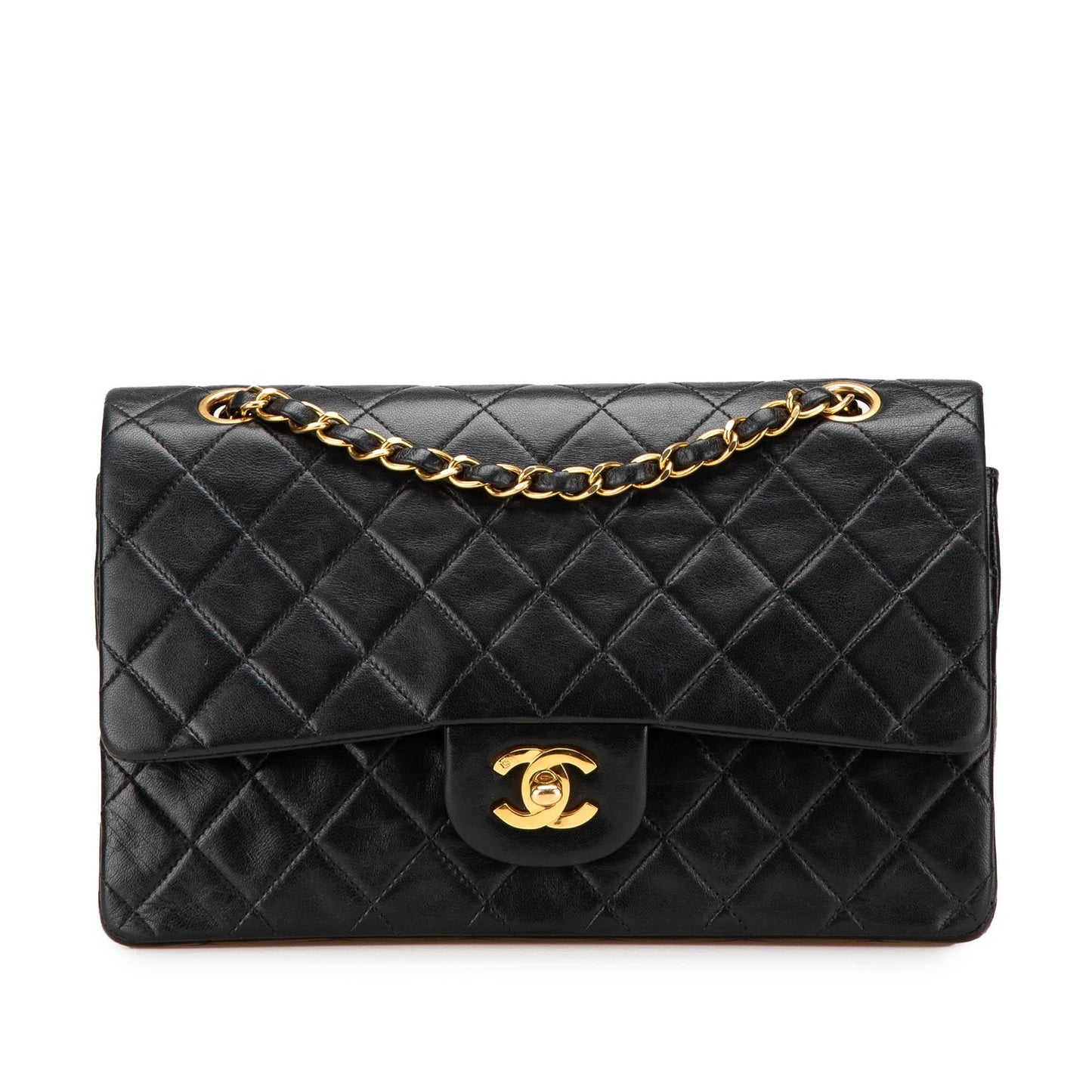 Chanel Gabrielle Lambskin Black Shoulder Bag Style 17