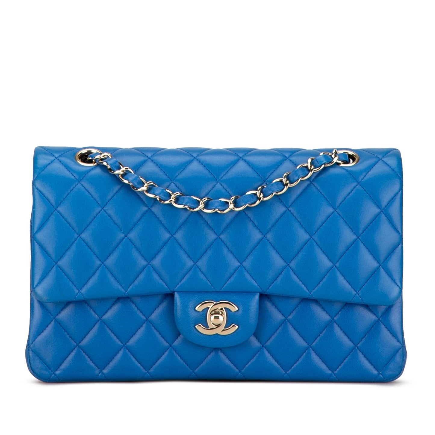 Chanel Gabrielle Lambskin Blue Shoulder Bag Style 4