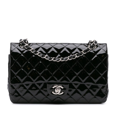 Chanel Gabrielle Patent Leather Black Shoulder Bag Style 2