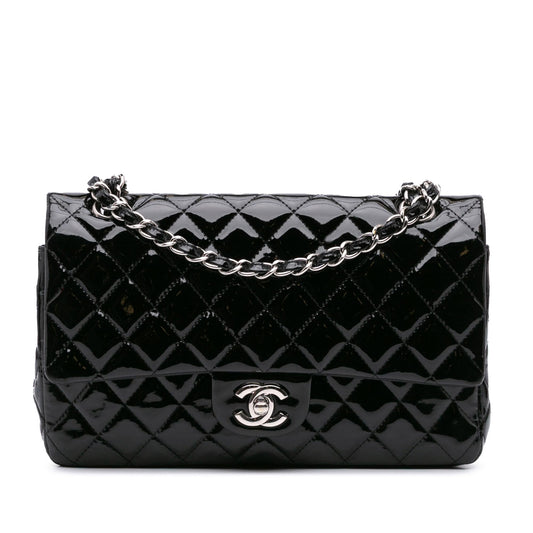 Chanel Gabrielle Patent Leather Black Shoulder Bag Style 2