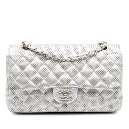 Chanel Medium Classic Perforated Lambskin Double Flap