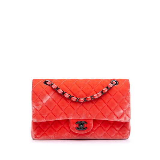 Chanel Gabrielle Velvet Red Shoulder Bag