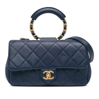 Chanel Medium Lambskin In The Loop Flap