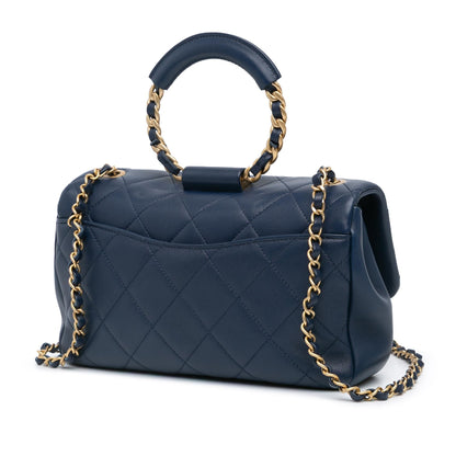 Chanel Medium Lambskin In The Loop Flap