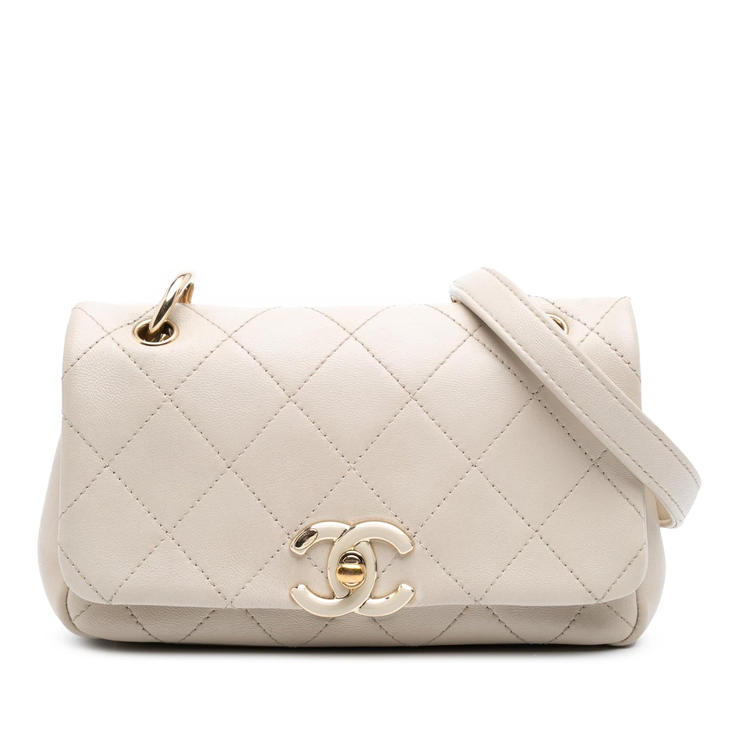 Chanel Gabrielle Lambskin Brown Shoulder Bag Style 8