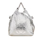 Chanel Medium Metallic Glazed Calfskin Perforated Rodeo Drive Satchel