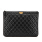 Chanel Medium Quilted Caviar Boy O Case Clutch