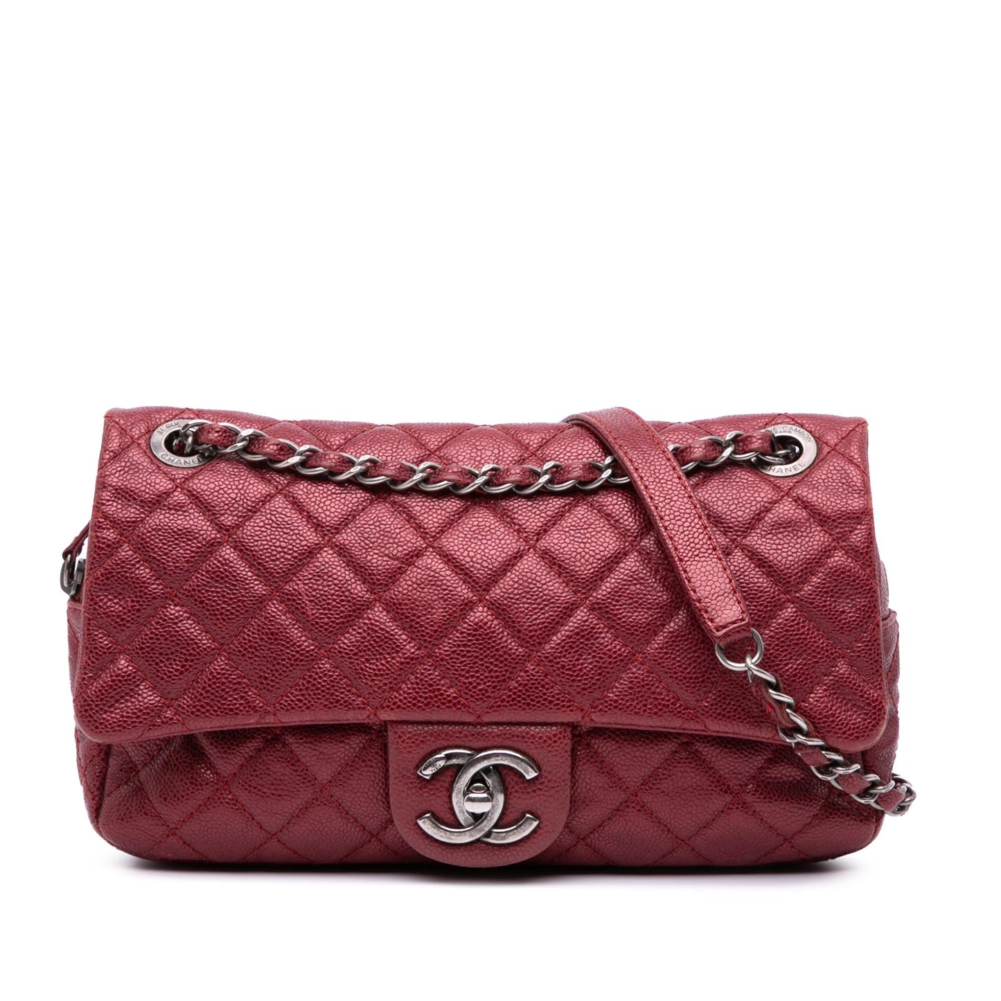 Chanel Gabrielle Caviar Red Shoulder Bag Style 3