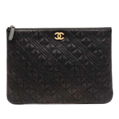 Chanel Gabrielle Caviar Black Shoulder Bag Style 6