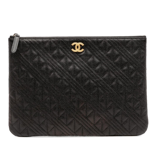 Chanel Gabrielle Caviar Black Shoulder Bag Style 6