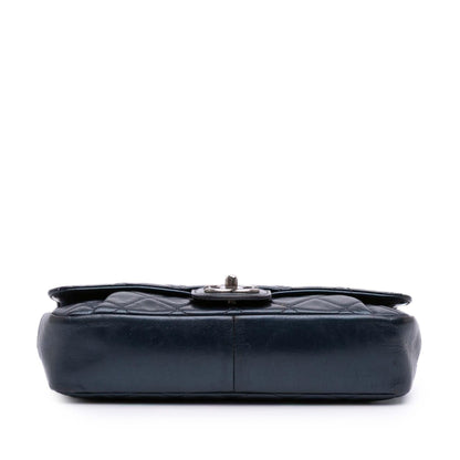 Chanel Medium Quilted Glazed Calfskin Coco Pleats Flap