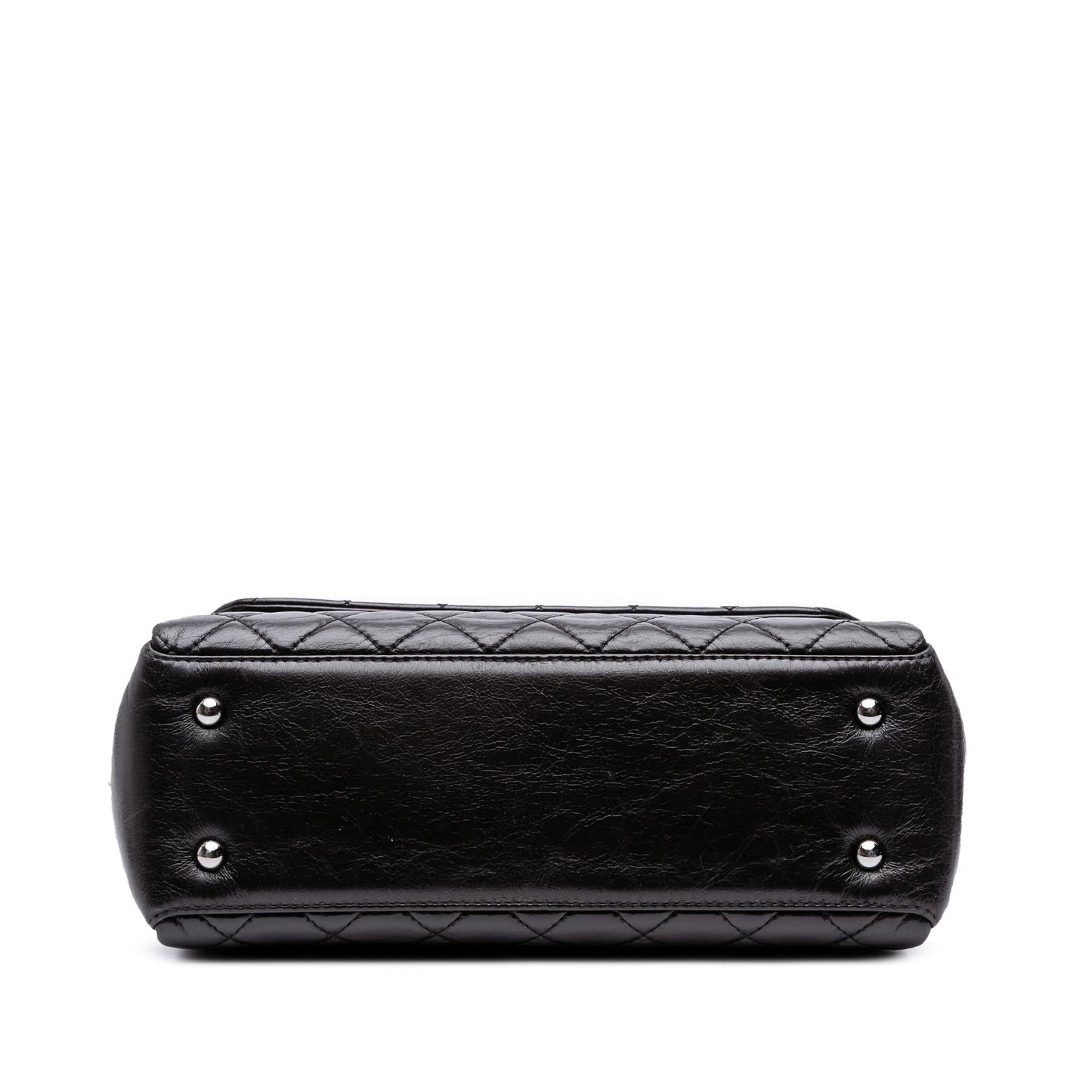 Chanel Medium Quilted Glazed Calfskin Pearly Flap